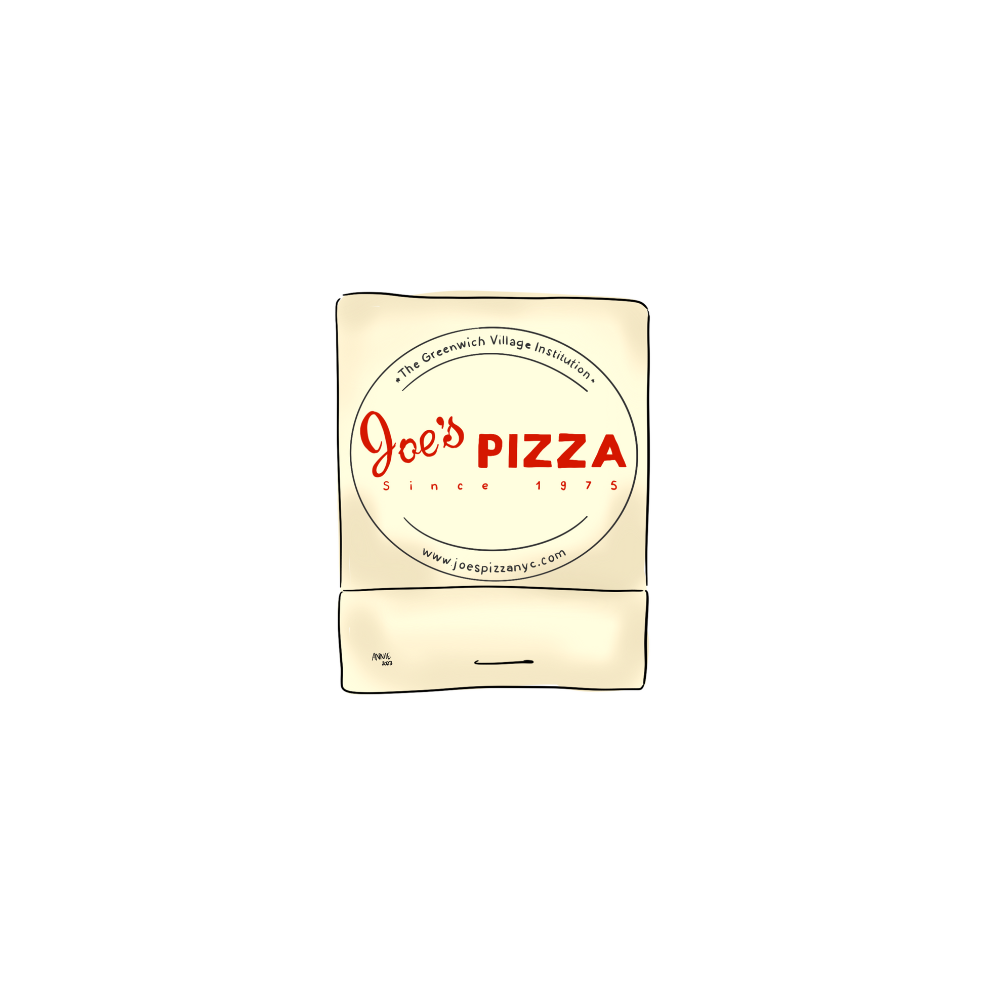 Joe's Pizza Matchbook