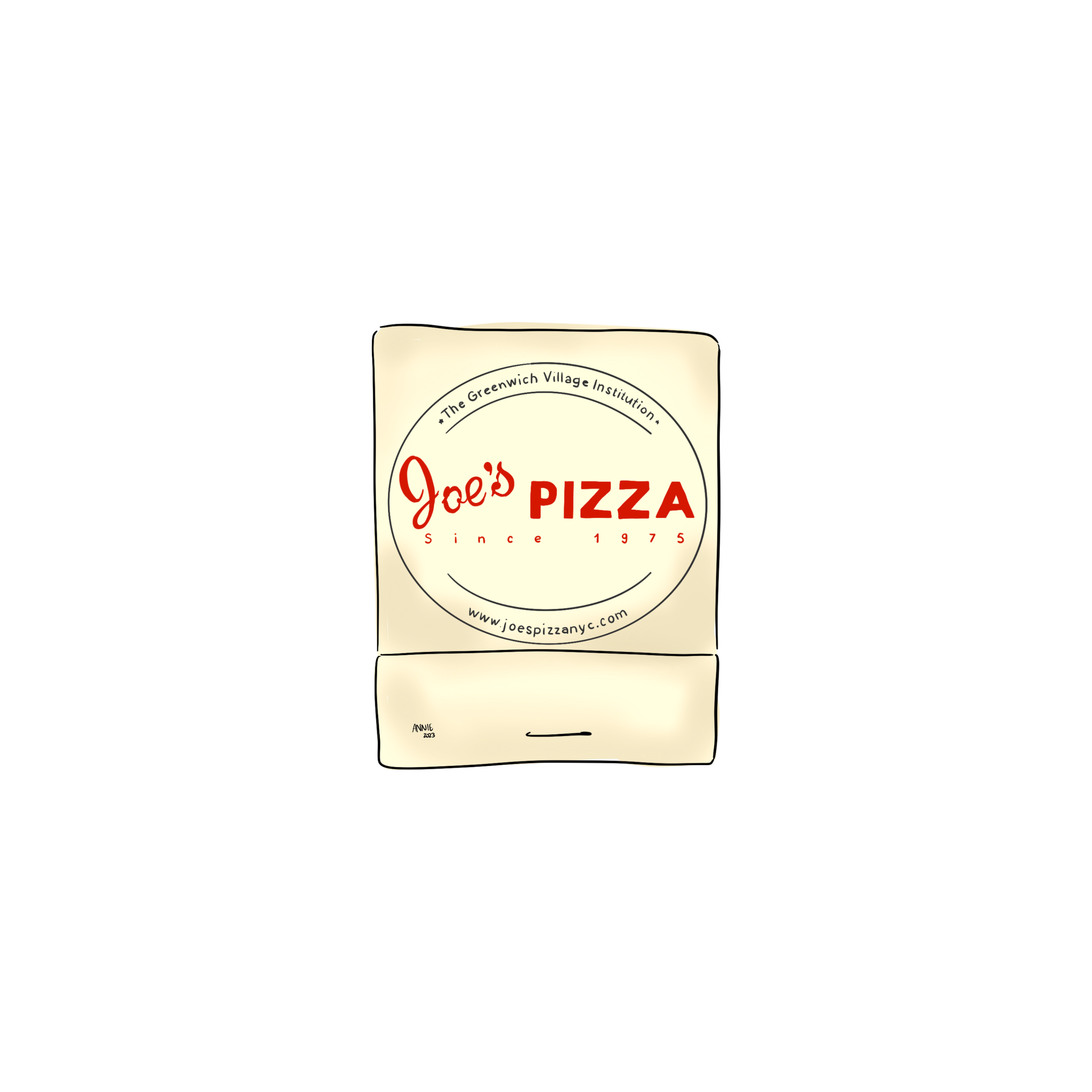 Joe's Pizza Matchbook